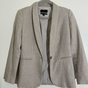 J Crew Cream Blazer Size 0